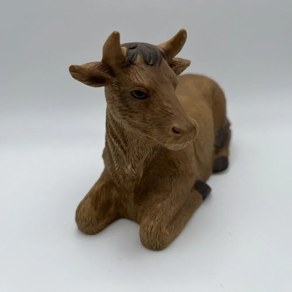 Kirkland Signature Porcelain Nativity Laying Cow Set #75177  Replacement